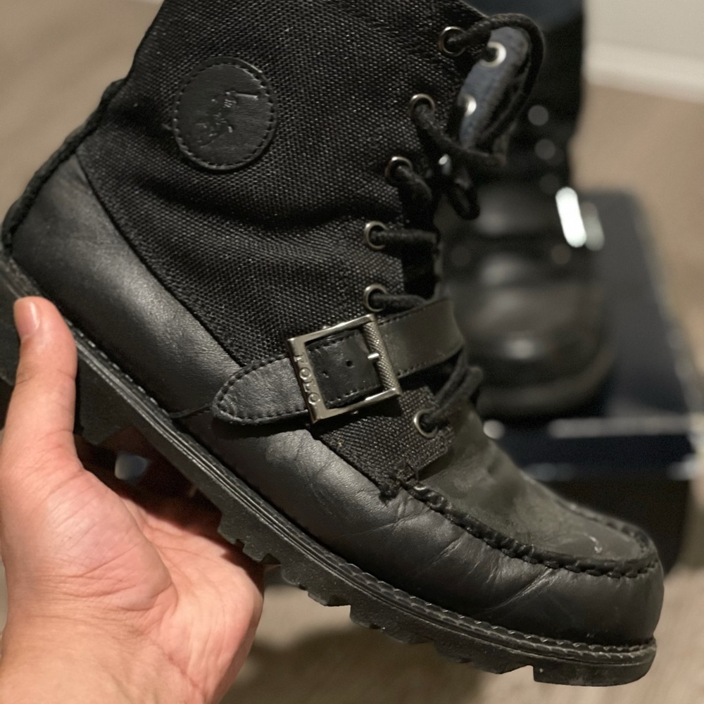 Polo Ralph Lauren black boots